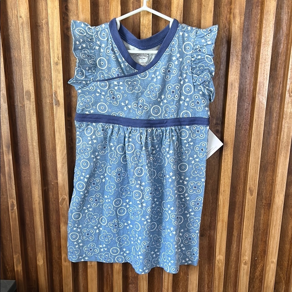 New Tea Collection Wrap Neckline mini dress. Size 2T